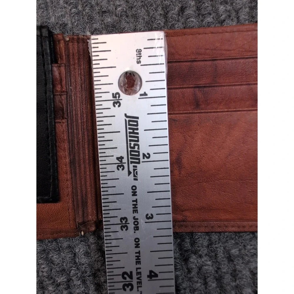 Buxton Genuine Top Grain Leather Bifold Wallet Brown